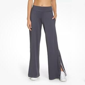 Sweaty Betty Gray Luxe Wide Leg Tear Away Track Pants